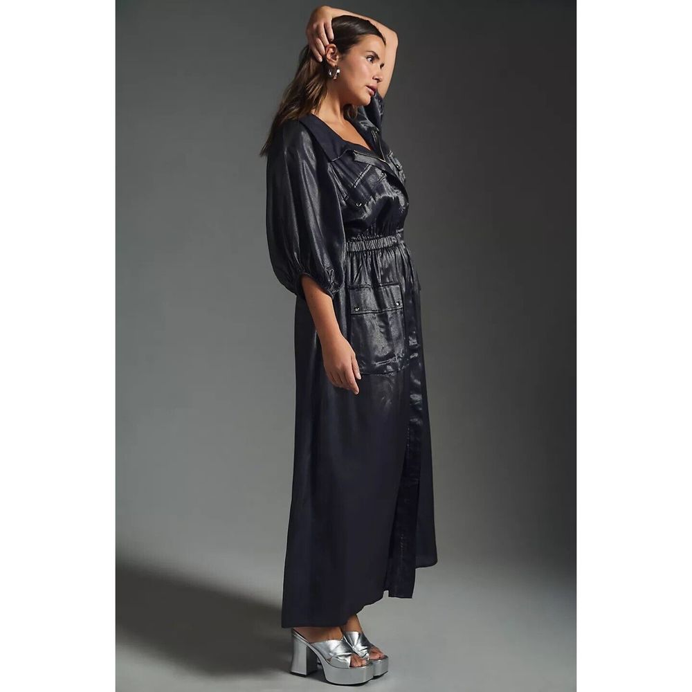 Anthropolgie x Samant Chauhan Utility Shirt Dress Size 1XL - Picture 10 of 15